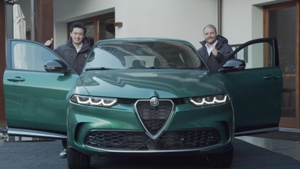 The Alfa Romeo F1 Team ORLEN's drivers and the new Alfa Romeo Tonale