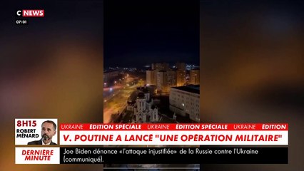 Opération militaire en Ukraine - Regardez les images de la nuit et les explosions qui ont été entendues dans plusieurs villes alors que la population tente de fuir