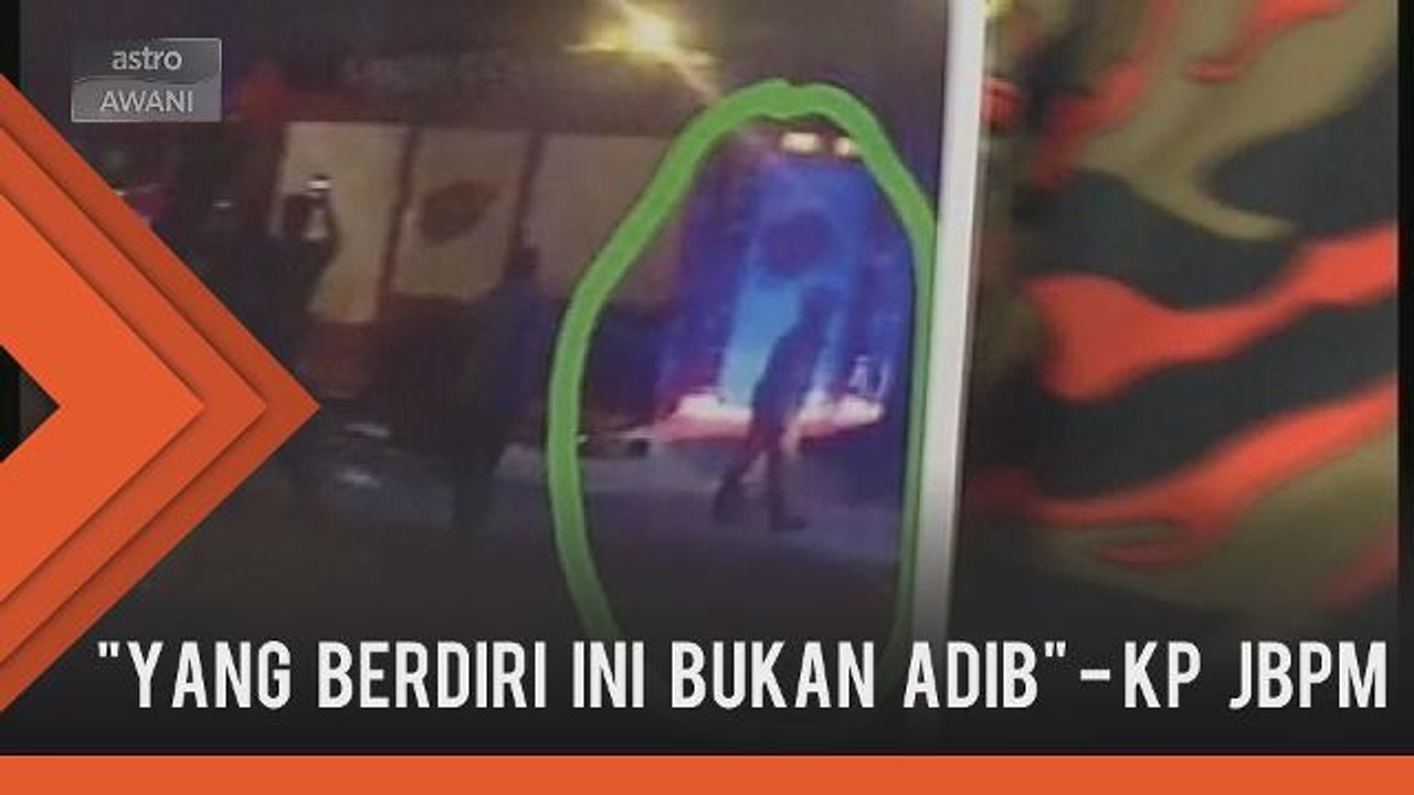 Bukan Muhammad Adib yang berdiri di belakang jentera bomba -KP JBPM