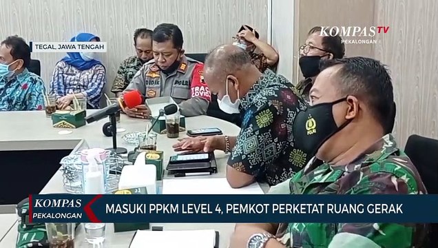Masuki PPKM Level 4 Pemkot Tegal Batasi Aktivitas Warga di Ruang Publik