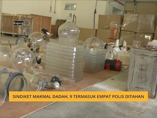 Sindiket makmal dadah, 9 termasuk empat polis ditahan