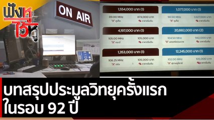 บทสรุปประมูลวิทยุครั้งแรกในรอบ 92 ปี  | ฟังหูไว้หู (23 ก.พ. 65)