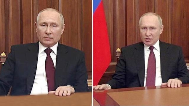 Putin, Ukrayna'ya saldırı emrini 3 gün önce mi verdi? İki video arasındaki benzerlik dikkat çekti