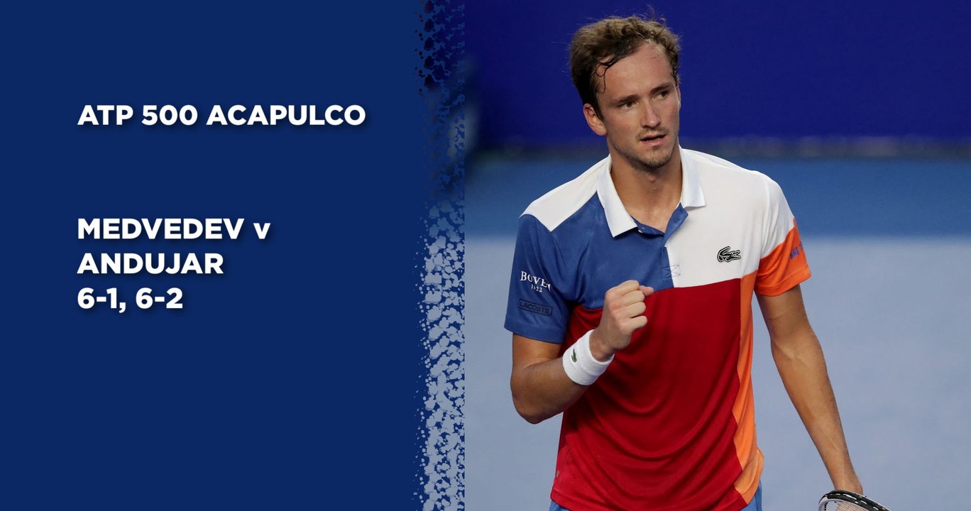 Medvedev beats Andujar to reach the quarter-finals in Acapulco