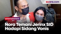 Nora Alexandra Dampingi Jerinx SID di Sidang Vonis Kasus Dugaan Pengancaman