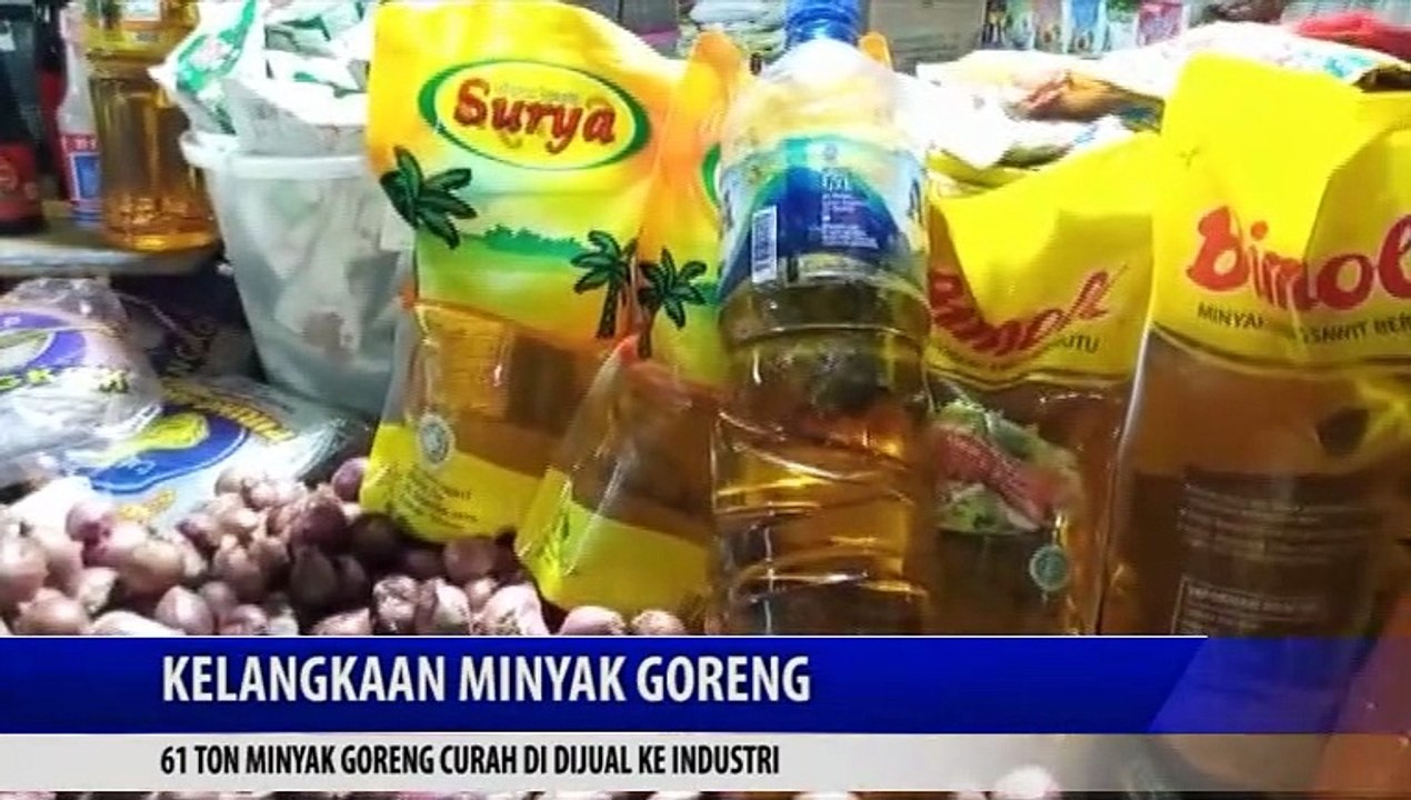 61 TON MINYAK GORENG CURAH DI DIJUAL KE INDUSTRI