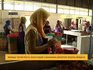 Remaja yatim piatu gigih kejar usahawan keropok segera berjaya