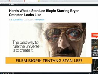 #Bualan 21 Nov: Filem biopik tentang Stan Lee?