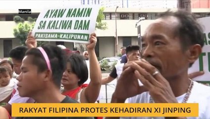 Rakyat Filipina protes kehadiran Xi Jinping