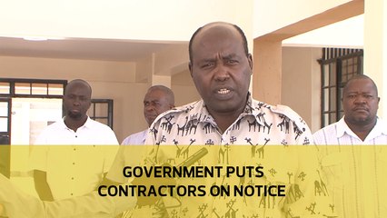 Government puts contractors on notice