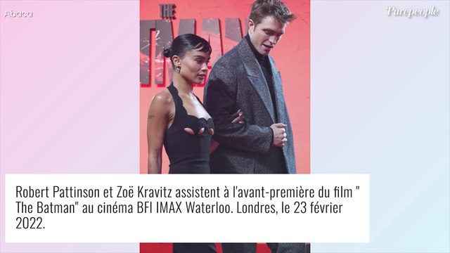 Zoë Kravitz : Canon en robe noire, tatouages apparents, au bras de Robert Pattinson