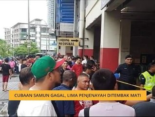 Cubaan samun gagal, lima penjenayah ditembak mati