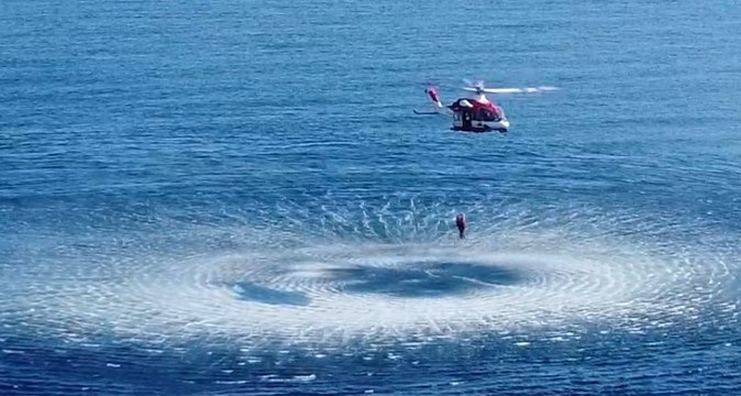Catania - Addestramento dei Vigili del Fuoco per soccorso in alto mare (24.02.22)