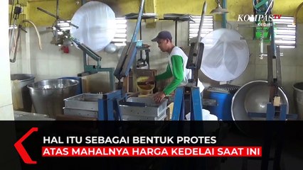 Télécharger la video: Harga Kedelai Melambung, Produsen Tahu Mogok Produksi