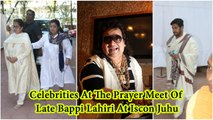 Celebrities At The Prayer Meet Of Late Bappi Lahiri At Iscon Juhu