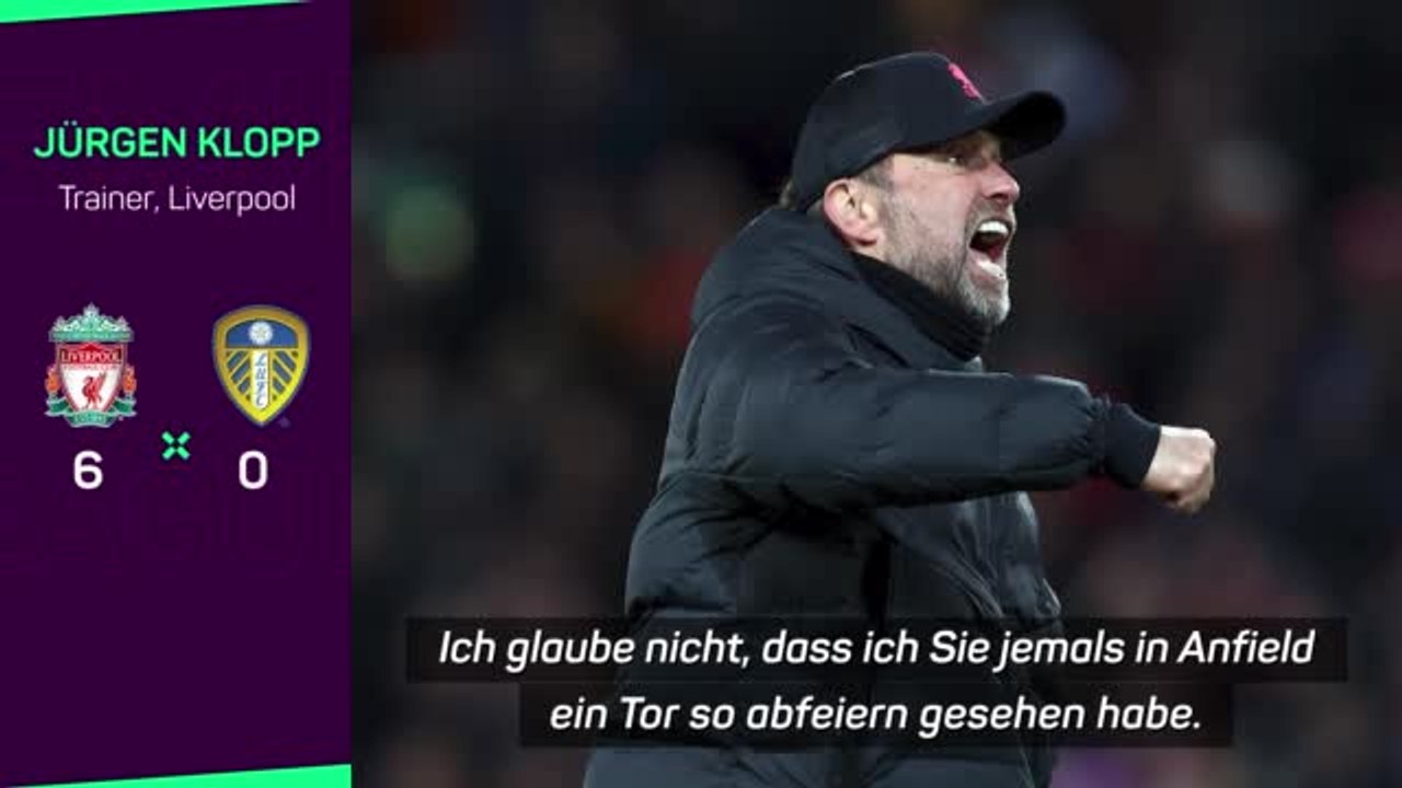 Klopp: 'Habe mich zu Jubel hinreißen lassen'