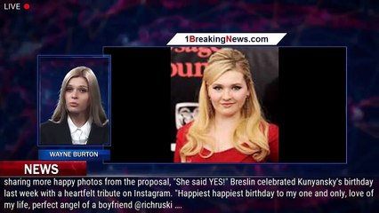 Abigail Breslin Reveals She's Engaged to 'Perfect Angel' Ira Kunyansky — See the Ring! - 1breakingne