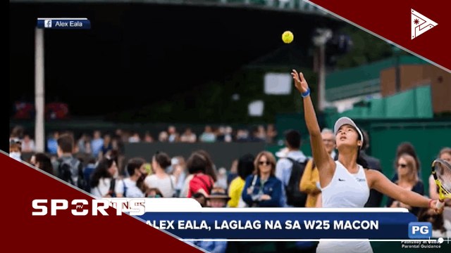 Alex Eala, laglag na sa W25 Macon