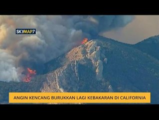Angin kencang burukkan lagi kebakaran di California