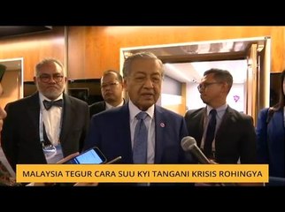 Malaysia tegur cara Suu Kyi tangani krisis Rohingya