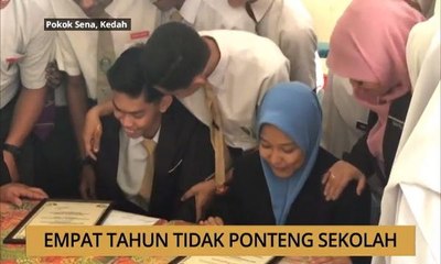 AWANI - Kedah: Empat tahun tidak ponteng sekolah