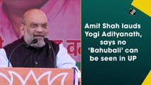 Amit Shah lauds Yogi Adityanath, says no ‘Bahubali’ can be seen in UP