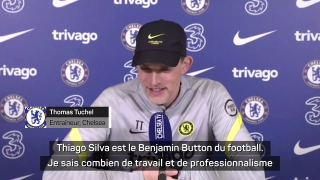 Chelsea - Tuchel heureux de la prolongation de contrat de Thiago Silva, le Benjamin Button du football