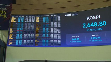우크라이나 사태에 증시 직격탄...코스피 2.6%↓ / YTN