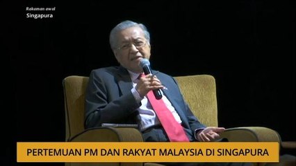 Pertemuan PM dan rakyat Malaysia di Singapura