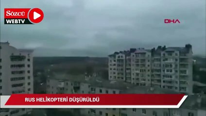 Rus helikopterinin düşürüldüğü anların görüntüsü paylaşıldı