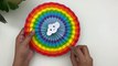 How To Make Paper Rainbow Hand Fan For Kids / Nursery Craft Ideas / Paper Craft Easy / KIDS crafts