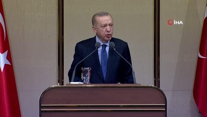Cumhurbaşkanı Erdoğan: "Uluslararası demokrat birliği olarak çatınızı ne kadar genişletirseniz, vatandaşlarımızı bu mesajları ulaştırma, geleceğe...