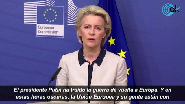 La Unión Europea anuncia sanciones «masivas» contra Rusia: «Putin pagará por la agresión a Ucrania»