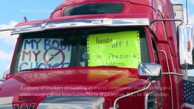 2.24.2022 After Canada, US truckers decided to start their own 'convoys'.