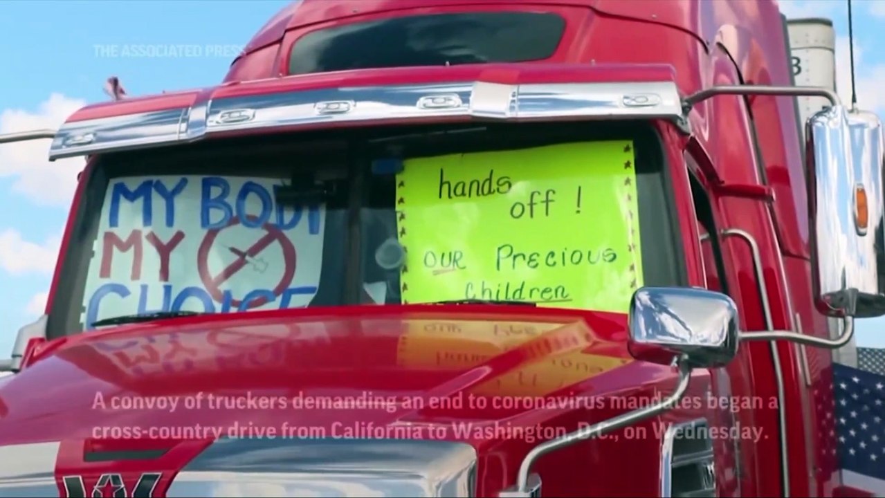 2.24.2022 After Canada, US truckers decided to start their own 'convoys'.