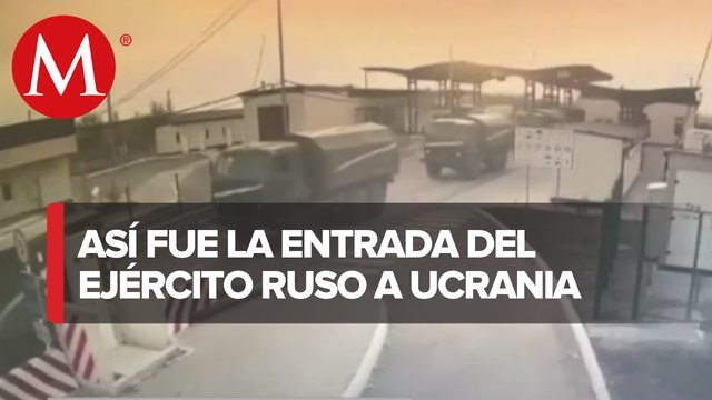 Cámaras de seguridad captan entrada de vehículos militares