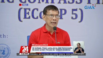 De Guzman, pinag-aaralan na ang pagsasampa ng kaso sa may pakana ng "domain grabbing"; Abella, gagawin daw "agricultural powerhouse" ang Pilipinas sakaling mahalal na pangulo | 24 Oras