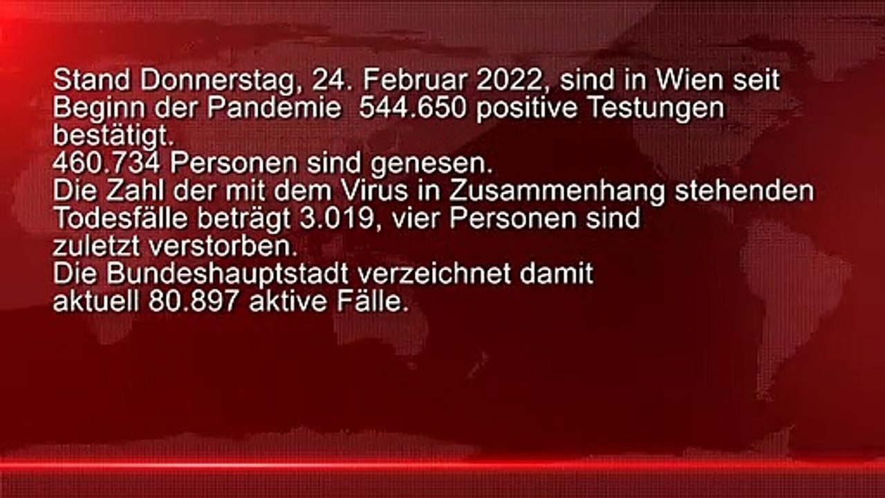 Corona News Wien Stand 24.02.2022