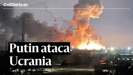 Putin ataca Ucrania: las imágenes del comienzo de la guerra