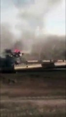 UKRAYNA TANK KONVOYU VURULDU