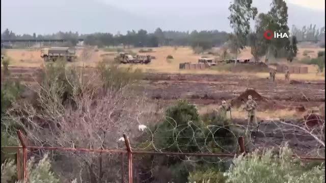 Son dakika haberleri | Kışlada çıkan otluk yangını söndürüldü...Yangının ortasında kalan kaplumbağayı kurtardılar