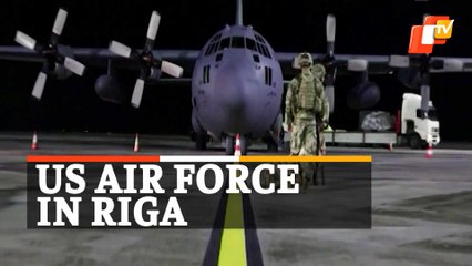 Russia-Ukraine Crisis: US Air Force In Riga, Latvia