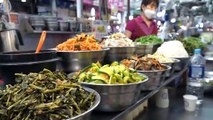 Korean Street Food - Gwangjang Market vegetable Bibimbap