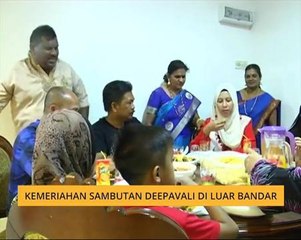 Kemeriahan sambutan Deepavali di luar bandar