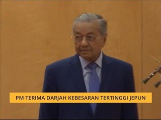 PM terima darjah kebesaran tertinggi Jepun