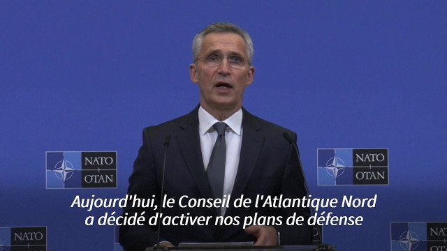 L'Otan active ses plans de défense annonce son Secrétaire général Jens Stoltenberg