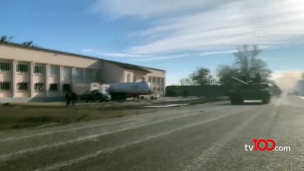 Ukrayna Ordusuna ait tanklar böyle görüntülendi