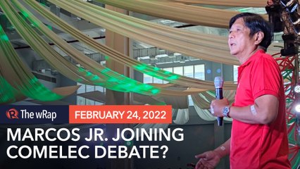 Download Video: Debate-averse Marcos cannot commit yet to Comelec, says schedule ‘hectic’