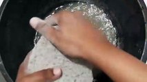 ASMR Gritty concrete sand cement dusty crumble in water very satisfying sleep aid Cr: powderly satisfying asmr yt