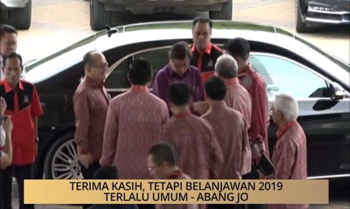 AWANI - Sarawak: Terima kasih, tetapi Belanjawan 2019 terlalu umum - Abang Jo